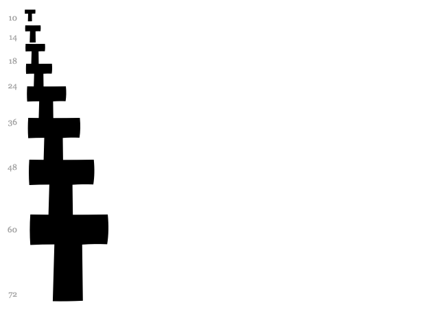 Space Comics font waterfall